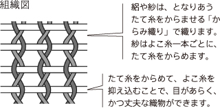 紗の組織図